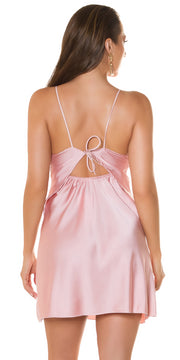 Summer Party Satin Backless Dress