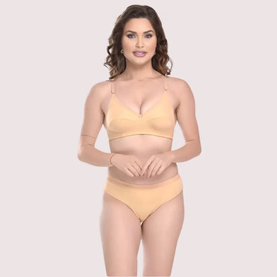 Everyday Elegance Cotton Bra Panty Set (2 pack)