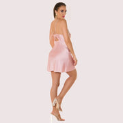 Summer Party Satin Backless Dress