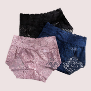 Women's  Beautiful Lace Panties Pack (of 3)