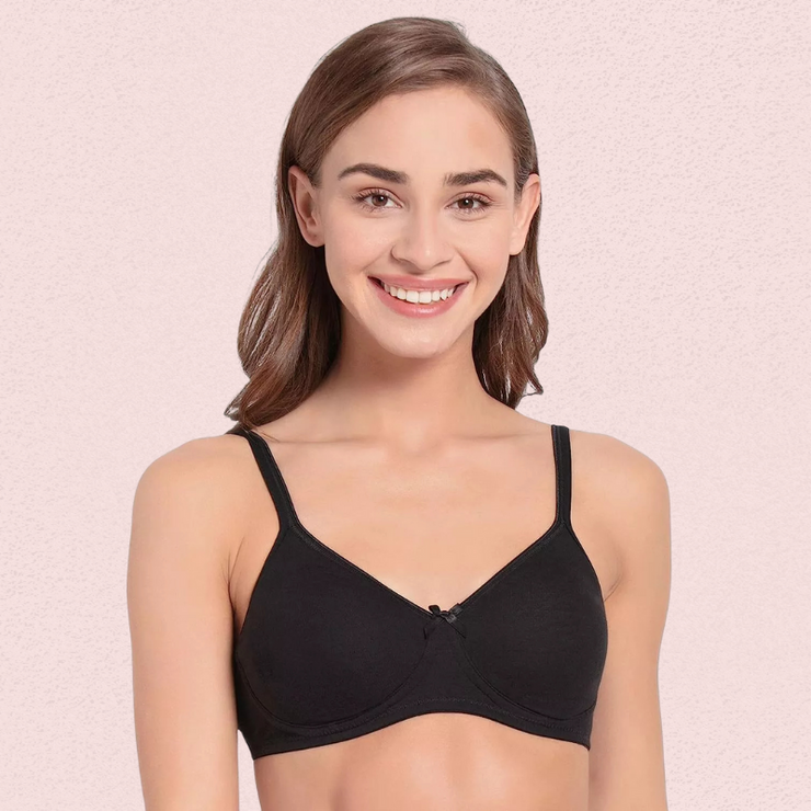 Lightweight Non-Wired Cotton Bra (Pack of 2)