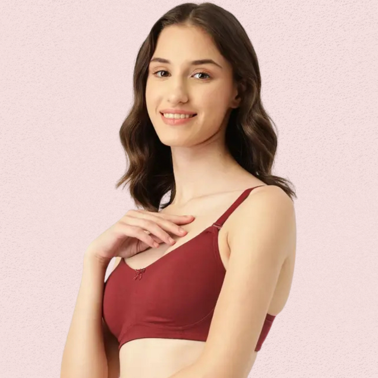Breathable Cotton Non-Padded Bra – Women’s 2-Pack