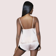 100% Silk Satin cami short set