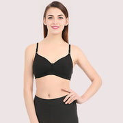 Black Non Wired Padded Bra