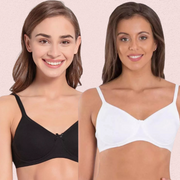 Lightweight Non-Wired Cotton Bra (Pack of 2)