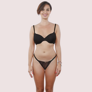 Very sexy Push up bra And see through thong set