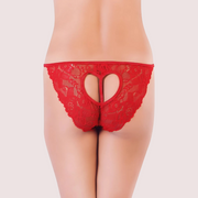 Beautiful Lace Red Women's Cheekies ( Pack of 1 )