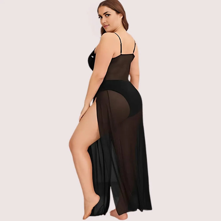 Feminine Sheer Seduction Nightgown