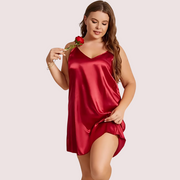 Criss Cross Back Elegant Nightdress in 4XL &  5XL Size